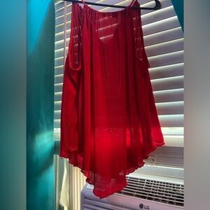 No Boundaries Vibrant Red Top